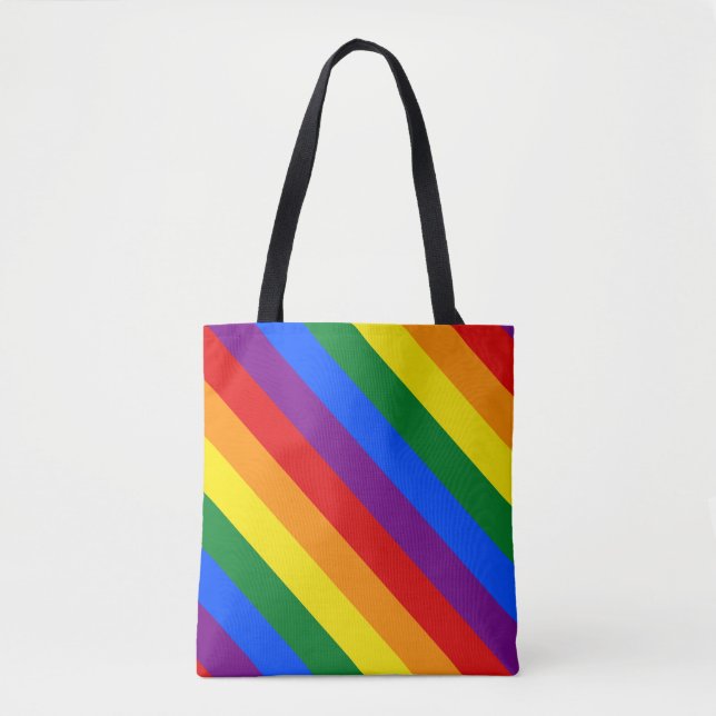 Bolsa Tote Orgulho Arco-íris (Frente)