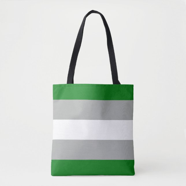 Bolsa Tote Orgulho Cinza-romântico (Frente)
