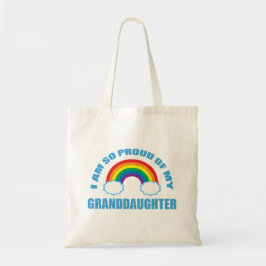 Bolsa Tote Orgulho da minha neta Rainbow Avô