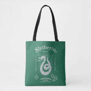 Bolsa Tote ORGULHO DA SLYTHERIN™ Ambição Astúcia Brasão