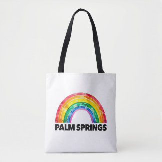 Bolsa Tote Orgulho de Palm Springs Arco-íris LGBTQ Viagem Gay