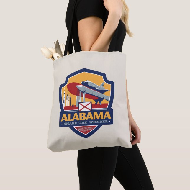 Bolsa Tote Orgulho Estatal | Alabama (Close Up)
