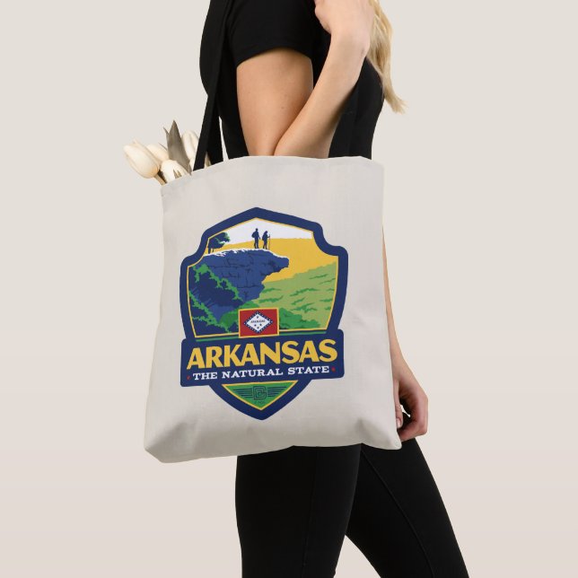 Bolsa Tote Orgulho Estatal | Arkansas (Close Up)