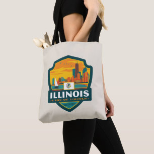 Bolsa Tote Orgulho Estatal Illinois