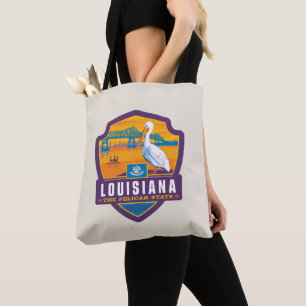 Bolsa Tote Orgulho Estatal   Louisiana