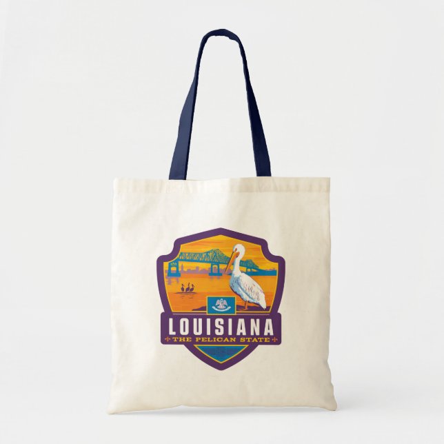 Bolsa Tote Orgulho Estatal | Louisiana (Frente)