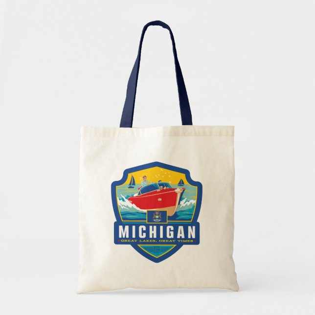 Bolsa Tote Orgulho Estatal | Michigan (Frente)