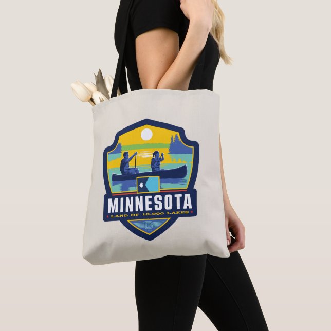 Bolsa Tote Orgulho Estatal | Minnesota (Close Up)