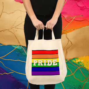 Bolsa Tote Orgulho gay arco-íris