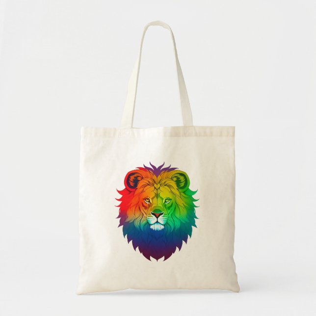 Bolsa Tote Orgulho gay de Leão (Frente)