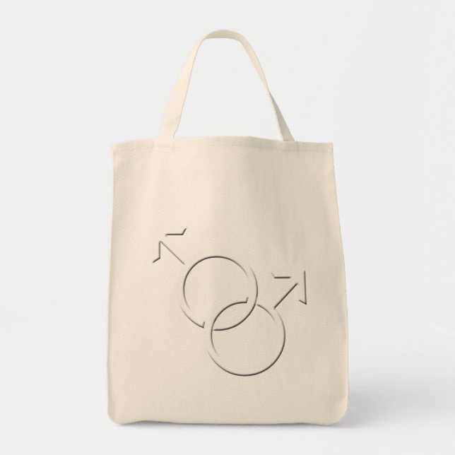 Bolsa Tote Orgulho gay Tote Bag Mesma Sexo Bag de Compras de  (Frente)