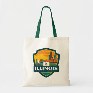 Bolsa Tote Orgulho   Illinois do estado
