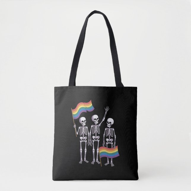 Bolsa Tote Orgulho LGBT Direitos Lésbicas Gay Ally LGBTQ Tran (Frente)