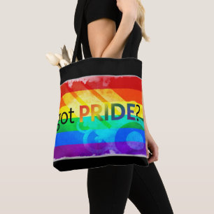 Bolsa Tote Orgulho LGBTQ Sinalizador Arco-Íris Grande Saco d
