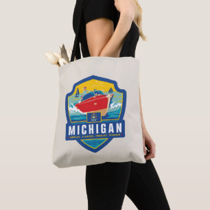 Bolsa Tote Orgulho Michigan do estado