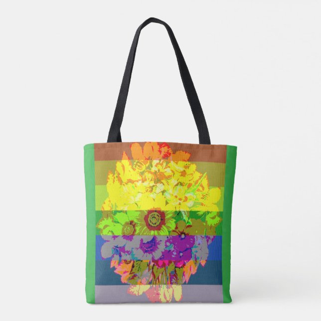 Bolsa Tote orgulho na floração do cheio (Verso)
