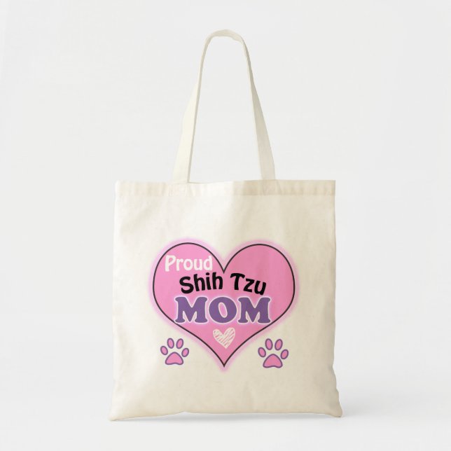 Bolsa Tote Orgulho Shih Tzu mãe (Frente)