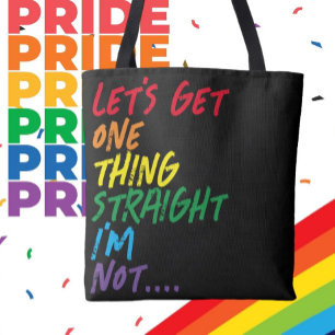 Bolsa Tote Orgulho, vamos ter uma coisa hetero que não sou