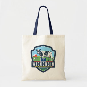 Bolsa Tote Orgulho   Wisconsin 2 do estado