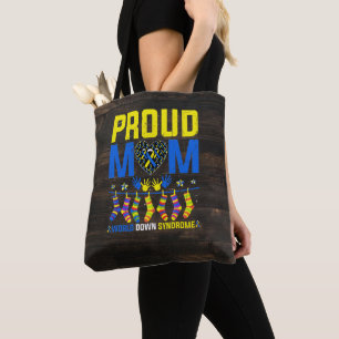 Bolsa Tote Orgulhosa Mãe Mundo em Baixo Síndrome de Sensibili