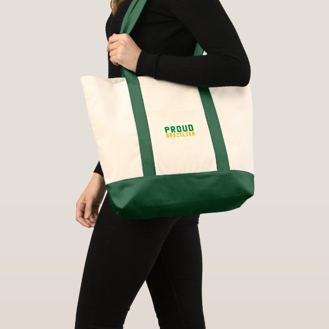Bolsa Tote Orgulhoso Brasileiro  (Frente (produto))