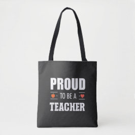 Bolsa Tote Orgulhoso por Ser um Professor – Tipografia Criati