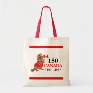 Bolsa Tote Orgulhoso Vinho Canadiano 150 Aniversário