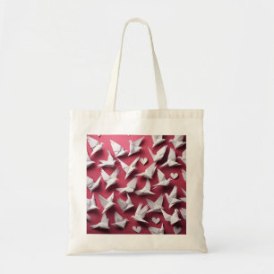 Bolsa Tote Origami Art - A Sinfonia das Asas Brancas: Doves