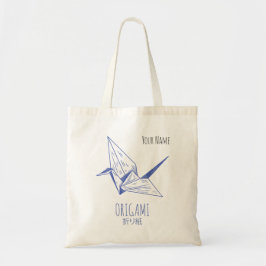Bolsa Tote Origami Art Japonês Dobra Art Retro Crane