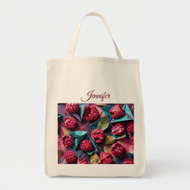 Bolsa Tote Origami Raspberry Acrylic Pink Personalizado