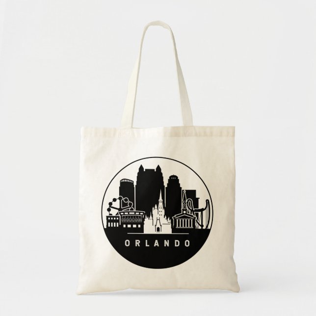 Bolsa Tote Orlando Florida Skyline (Frente)