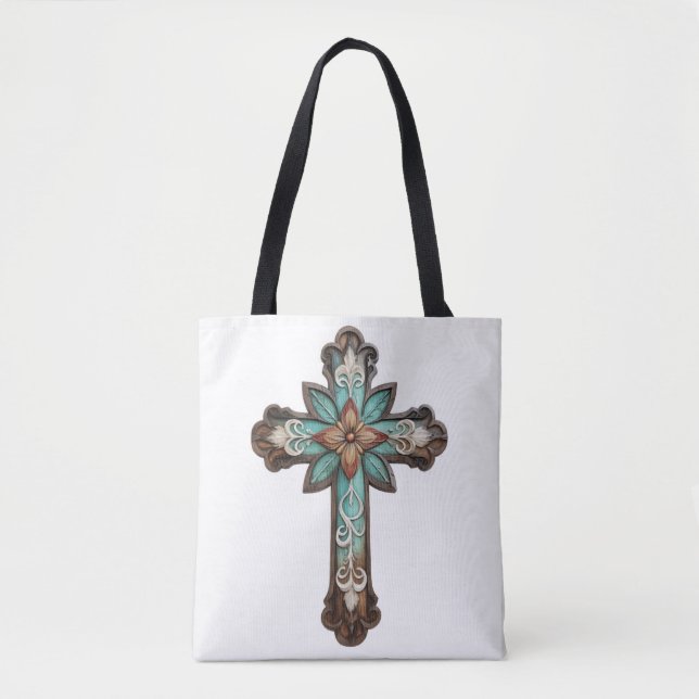 Bolsa Tote Ornamentado Cross (Frente)