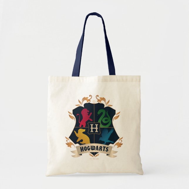 Bolsa Tote Ornamentado HOGWARTS™ House Crest (Frente)