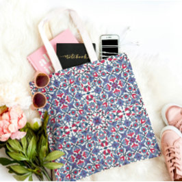 Bolsa Tote Ornamental Turkish Tile Pattern