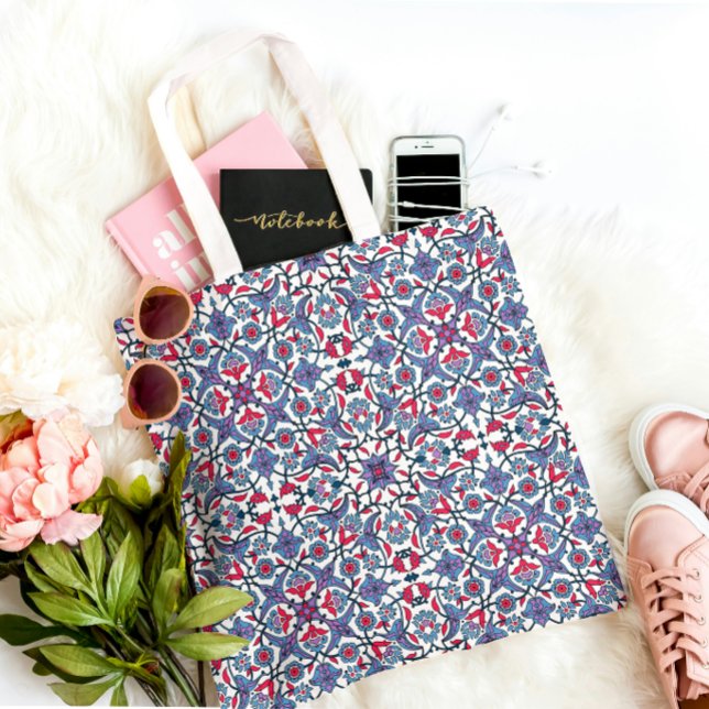 Bolsa Tote Ornamental Turkish Tile Pattern  (Criador carregado)