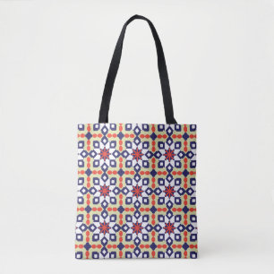 Bolsa Tote Ornamento de Padrão Clássico,Patterno Geométric
