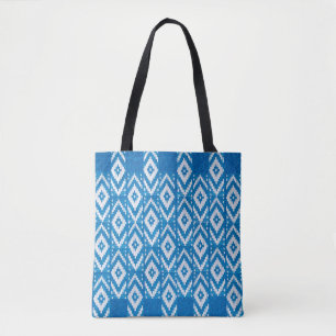 Bolsa Tote ornamento étnico em têxteis de linho natural