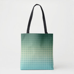 Bolsa Tote Ornamento floral, gradiente