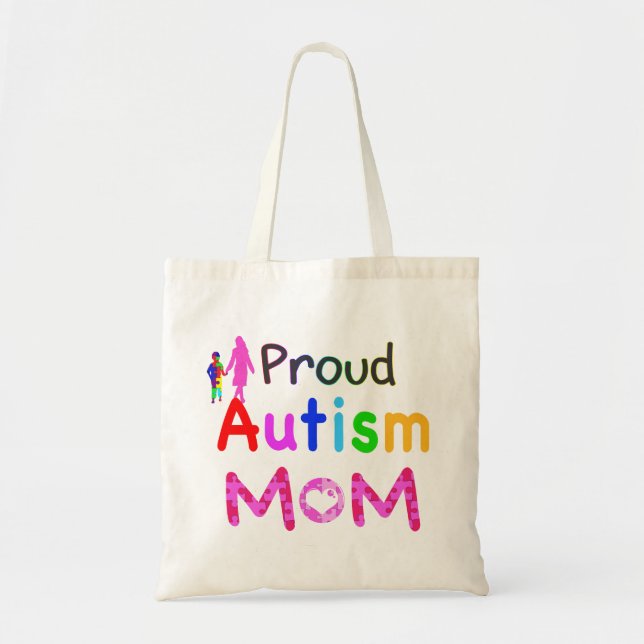 Bolsa Tote Ororgulhoso Autismo Mãe (Frente)