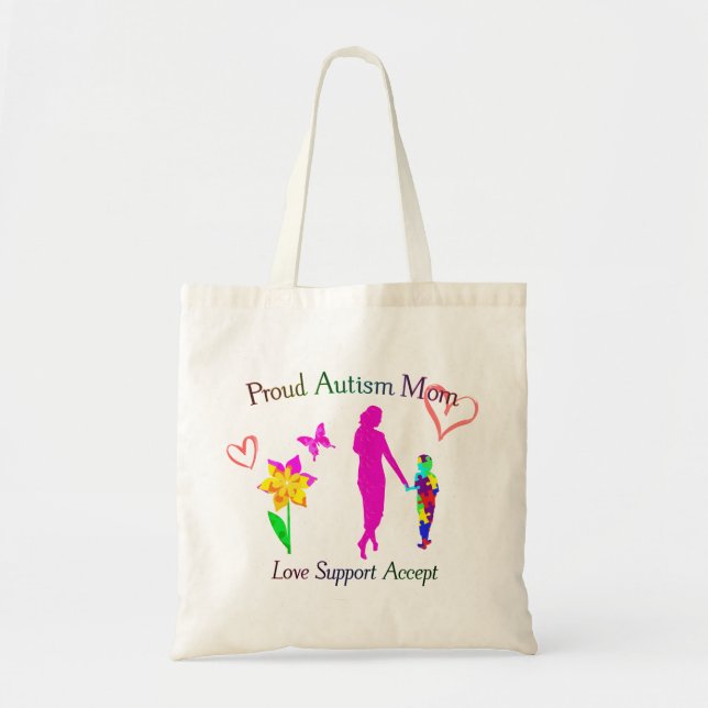 Bolsa Tote Ororgulhoso Autismo Mãe (Frente)