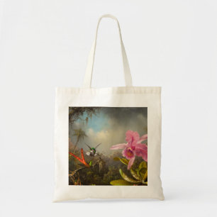 Bolsa Tote Orquídea com dois beija-flores