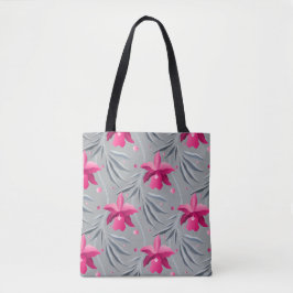 Bolsa Tote orquídea com folhas dançantes