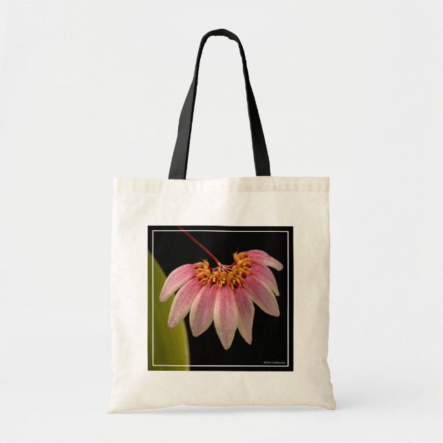 Bolsa Tote Orquídea rosa tropical (Frente)