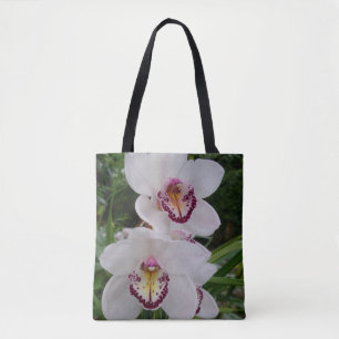 Bolsa Tote Orquídeas Brancas Lindas Flores Tropicais