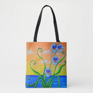 Bolsa Tote Orquídeas do Oceano Sol