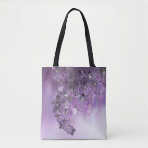 Bolsa Tote Orquídeas Flor Violeta Roxo em Flor