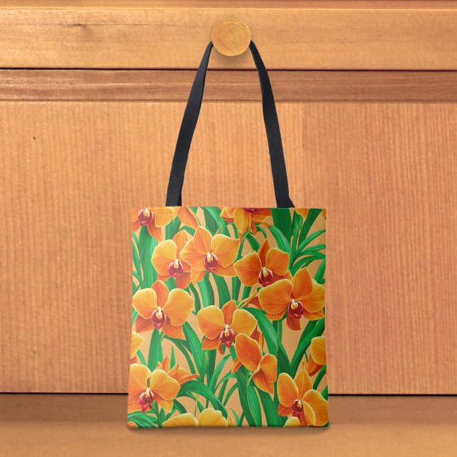 Bolsa Tote Orquídeas Laranja (Criador carregado)