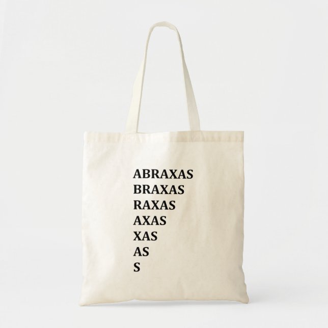 Bolsa Tote Ortografia da Proteção Abraxas (Frente)
