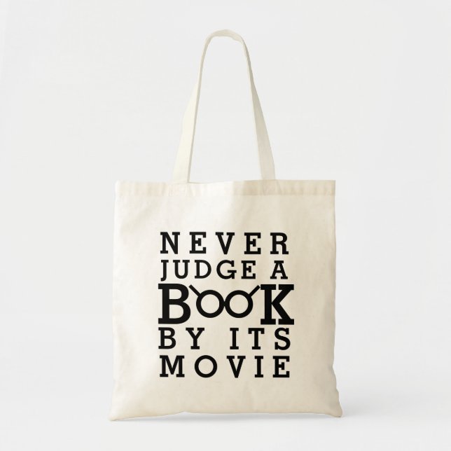 Bolsa Tote Os amantes de livro nunca julgam um livro por seu (Frente)