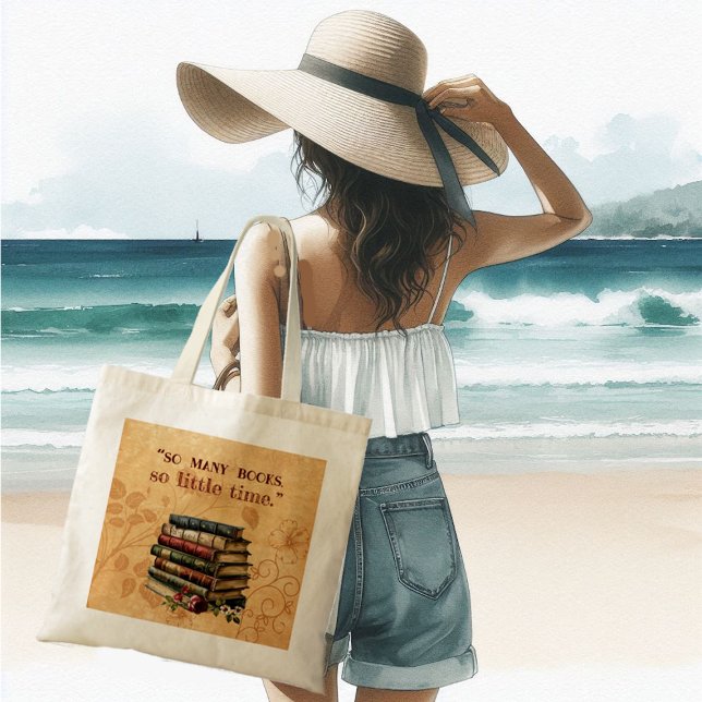 Bolsa Tote Os Apóstolos Citam Tantos Livros Tão Pouco Tempo D (Book Lovers Quote So Many Books So Little Time Fun Tote Bag)